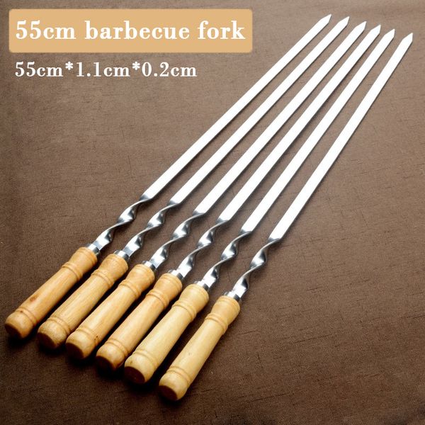 BBQ Grills 55cm BBQ Skewers Long handle shish