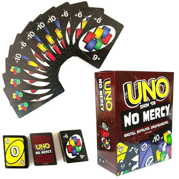 Uno No mercy Game Board Games UN cards table