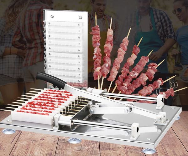 Manual meat skewer machine kebab skewer machine